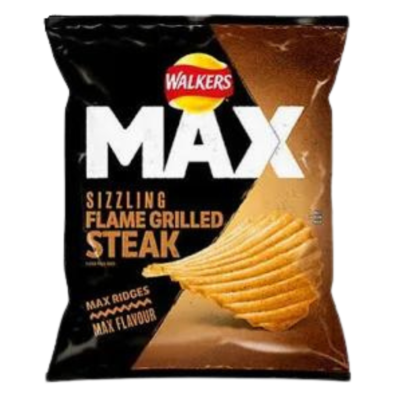 Walkers Max Sizzling Flame Grilled Steak