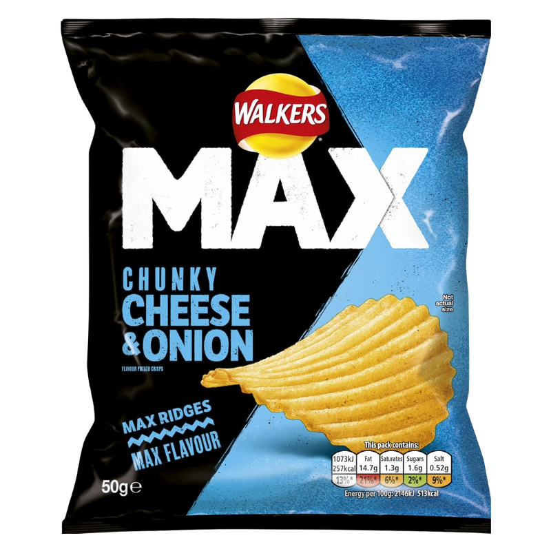 Walkers Max Cheese & Onion