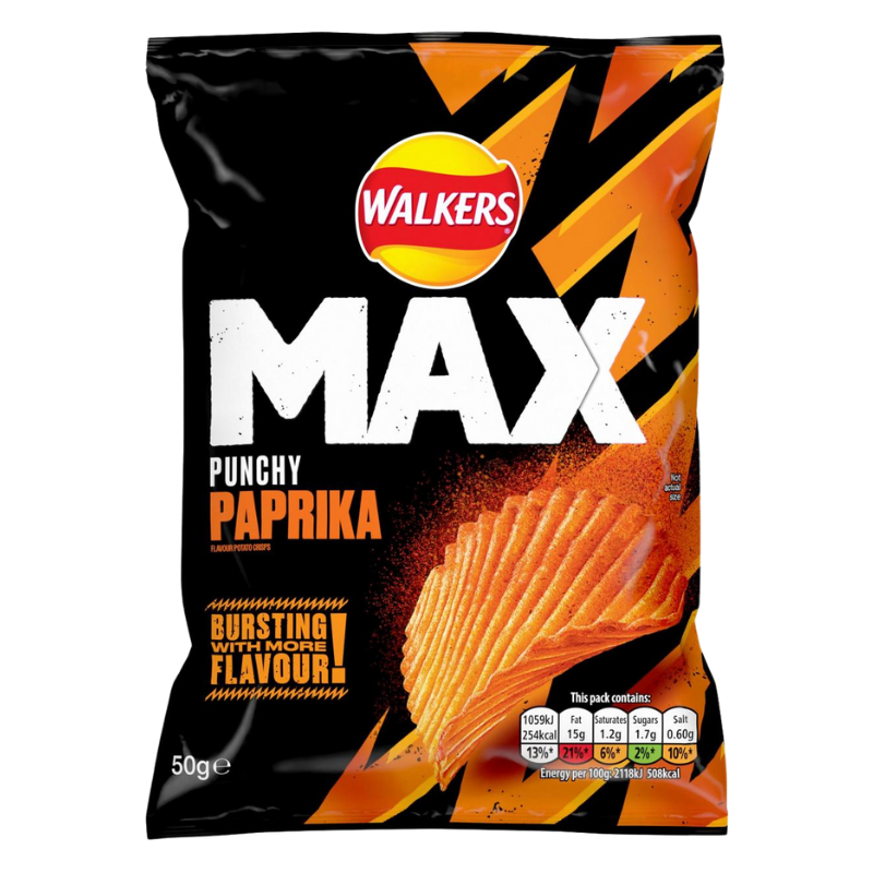 Walkers Max Punchy Paprika