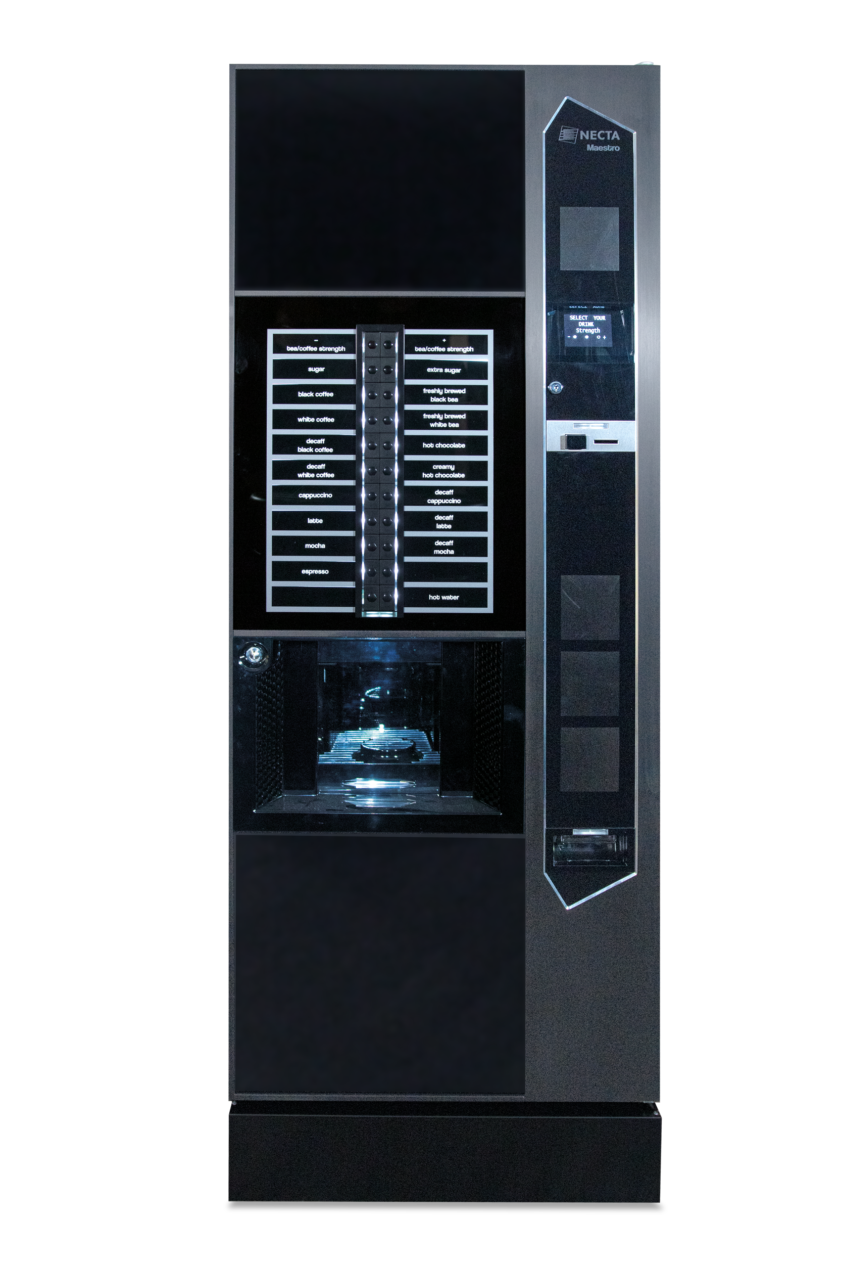 Maestro Direct Selection Espresso + Freshbrew Tea - Hot Drinks Vending Machine