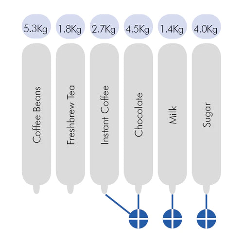 Maestro Direct Selection Espresso + Freshbrew Tea - Hot Drinks Vending Machine