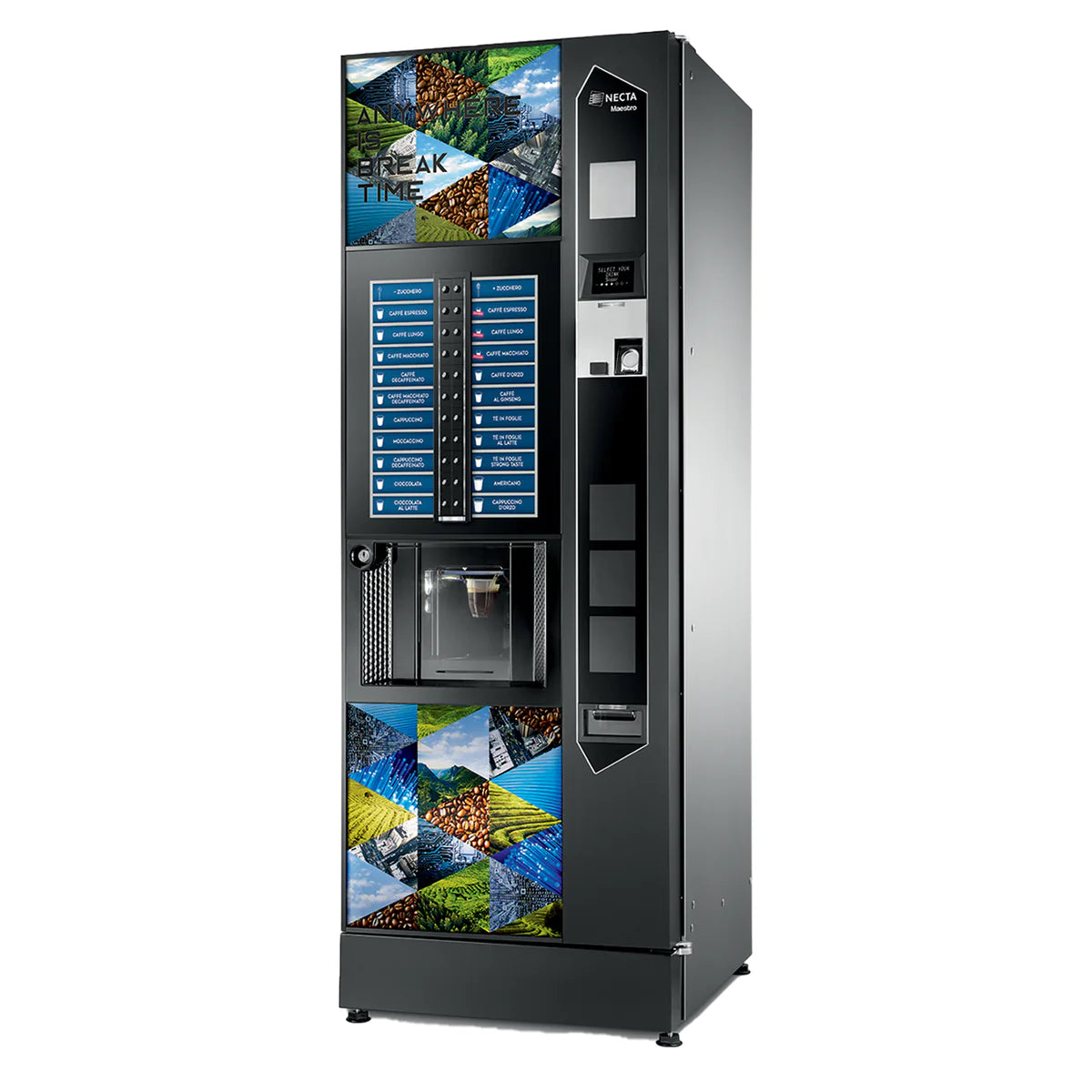 Maestro Direct Selection Espresso + Freshbrew Tea - Hot Drinks Vending Machine