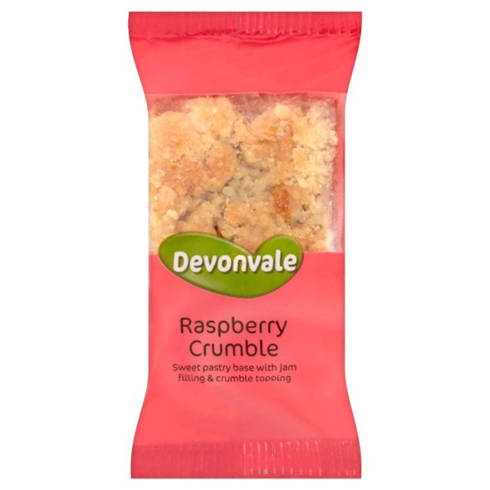 Devonvale Raspberry Crumble Slice